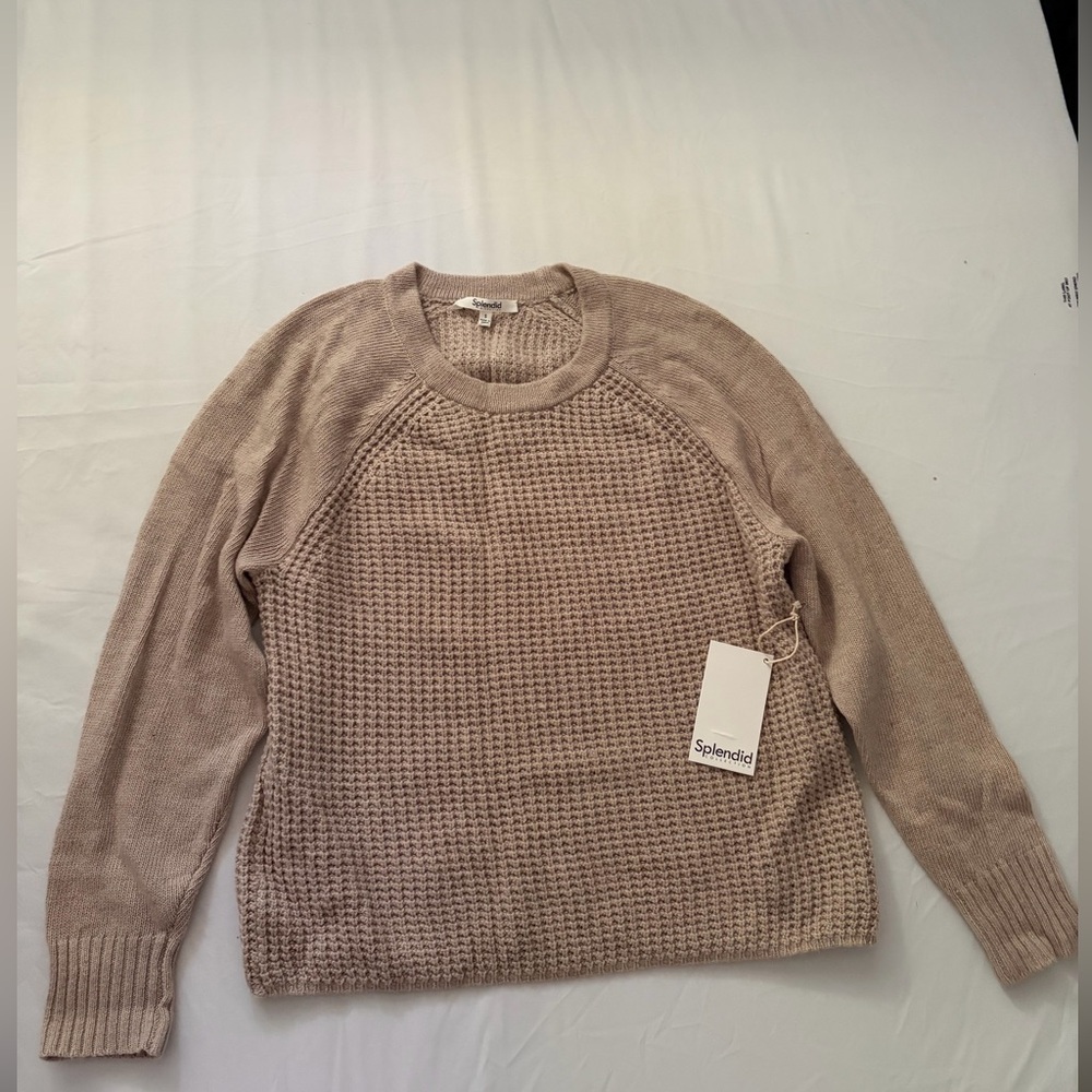 Splendid Collection Waffle‑Knit Sweater